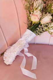 Be sure to check out the entire wedding, so you can. Bridal Bouquet Wrap Made From Your Wedding Dress Unbox The Dress