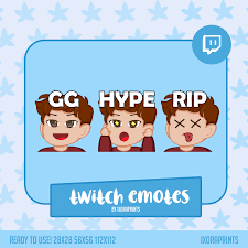 Rip Hype Gg Guy Reactions Twitch Emote For Streaming Boy Etsy In 2021 Twitch Ripped Hype