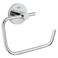 Grohe toilet tissue holder, k40235000 kensington line, single post, chrome. Grohe Essentials Toilet Roll Holder Victorian Plumbing Co Uk