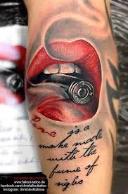 Bite The Bullet Tattoo Meaning Pin By Nicolee Amour On Tattoos Designs Bullet Tattoo Tattoos For Guys Red Lips Tattoo