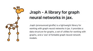 Identify hundreds of objects, including people, activities, animals, plants, and places. Thomas Kipf On Twitter Very Excited About The Release Of Jraph Finally An Easy To Use Extensive And Fast Graph Neural Network Library In Jax Fully Compatible With Nn Libraries Such As Flax And