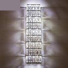 Modern Large Exquisite Crystal Lighting Parlor High Clear Crystal Wall Sconce Living Room Crystal Wall Lighting Crystal Wall Wall Sconces Living Room Lighting