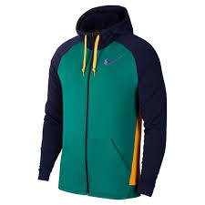 Nike Men S Dry Training Hoodie Mystic Green And Bright