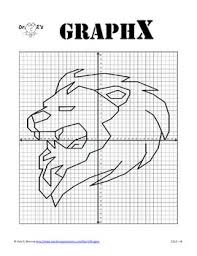Coordinate Graphing Graphx Lion Coordinate Graphing Graph Paper Designs Coordinates Art