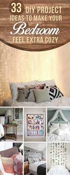 33 Diy Project Ideas To Make Your Bedroom Feel Extra Cozy My Decor Home Decor Ideas Cozy Bedroom Diy Diy Projects For Bedroom Cozy Bedroom