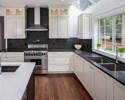 White backsplash with gray kitchen cabinets. Kitchen Backsplash Inspirations Dark Grey Charcoal Black Novocom Top