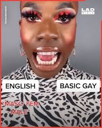 This guy is here to teach you all the 'basic gay' vocabulary you need  😂🏳️‍🌈