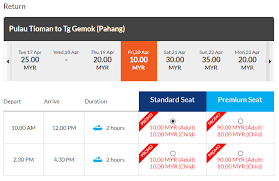 Anda boleh berhubung terus dengan pihak mereka. Harga Tiket Feri Ke Pulau Tioman 2021 Blog Pakej My