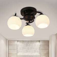 Round Nordic Flush Mount Wrought Iron Ceiling Lights Living Room Dining Room In 2020 Beleuchtung Wohnzimmer Decke Beleuchtung Wohnzimmer Beleuchtung Decke