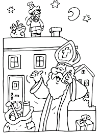 Sint Aan De Telefoon Sinterklaas Kleurplaten Zwarte Piet