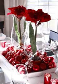 Arranjo De Natal Christmas Table Decorations Christmas Flower Decorations Christmas Centerpieces