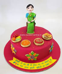 Indian Traditional Godh Bharai Theme Customised Cake For Baby Shower In Pune In 2020 Baby Shower Cake Designs Baby Shower Cakes Baby Cake