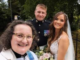 Beautiful day for a beautiful wedding! Congratulations Lewis and Evie! (And  Max the dog!)