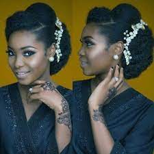 Mohawk For Black Quinceanera Natural Hair Bride Natural Wedding Hairstyles Natural Hair Wedding