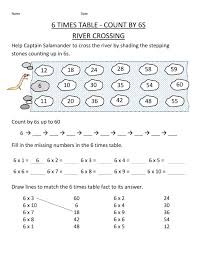 6 Times Table Worksheets Printable Times Tables Worksheets Printable Times Tables Times Tables