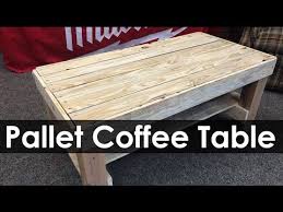 This reclaimed coffee table would be upcycled with the wooden pallet. Pallet Coffee Table Project Ideas Youtube
