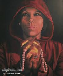 Celestial Pearl's" a 5X7 acrylic