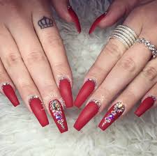 Red Bling Coffin Nails Nails Design With Rhinestones Prom Nails Silver Bling Acrylic Nails We've got you covered for your next manicure.