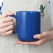 كوب قهوة كبير بسعة 566 مل، سماليت M016 عادي سيراميك بوس كبير كوب شاي مع  مقبض للأب للرجال، أزرق: اشتري اون لاين بأفضل الاسعار في السعودية - سوق.كوم  الان اصبحت امازون السعودية