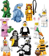 Lego Animal Suit Minifigures Gorilla Lizard Bunny Chicken Bee Panda Piggy More Lego Animals Lego Figures Lego