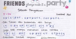 Name * email * website. Kumpulan Tangga Nada Dan Not Angka Terlengkap Not Angka Haddad Alwi Sebuah Pengakuan