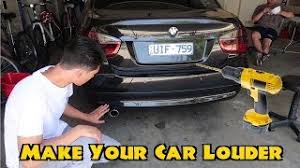 Locate your muffler under the back of your car. 5 Ways To Make Your Car Louder For Cheap Car Performance Boss