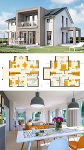 einfamilienhaus modern mit satteldach offenem haus grundriss bauen fertighaus ideen innen a sims house design prefabricated houses house architecture design