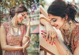 Start with creating a middle part and apply serum all over the hair liberally. 10 Bridal Hairstyle Ideas For Your Reception Look Bridal Beauty Weddingsutra