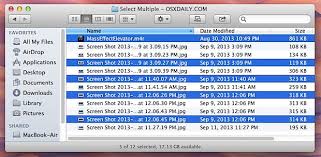 See how to delete multiple attachments in messages on your mac. Selecting Multiple Files In Mac Os X Osxdaily