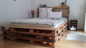 Bett ikea malm 1 40 x 2 0 m eichenfurnier inkl. Betten Palettenbett Mit Kopflehne 1 60 M 1 40 M Ein Designerstuck Von Mioran Bei Dawanda Bett Palettenbett Haus Deko