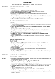 Finance Business Analyst Resume Samples Velvet Jobs