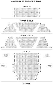Theatre Royal Haymarket Seating Plan Chart London Uk