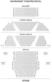 Theatre Royal Haymarket Seating Plan Chart London Uk