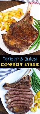 Whether you're eating out at a steakhouse or choosing a cut from your butcher, it pays to know your cuts of beef, especially if you're watching your. Cowboy Steak Oven Finish Or Grilled Tipbuzz