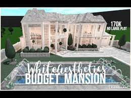 Bloxburg White Aesthetics Budget Mansion No Large Plot Speed Build 170k Youtube In 2021 Beautiful House Plans Diy House Plans Unique House Design
