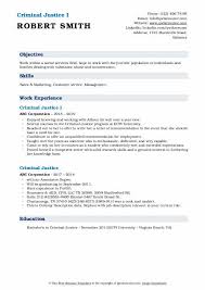 Writing a professional resume is a very important step in your job hunt. Criminal Justice Resume Samples Qwikresume