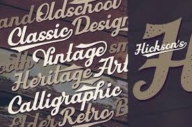 Old slavic alphabets and new fonts. Hickson S Script Bonus In Fonts On Yellow Images Creative Store