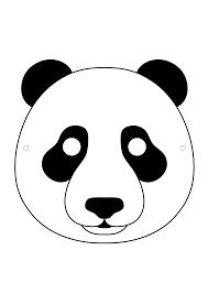 Desenho De Mascara De Urso Panda Para Colorir Tudodesenhos