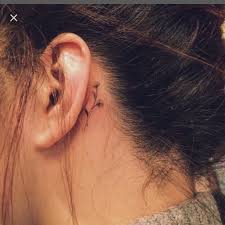Mother Daughter Tattoo Small Black Tattoos Behind Ear Tattoo Black Tattoos