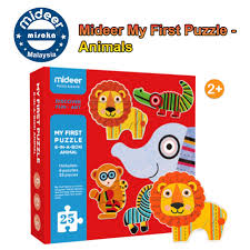 Baby animals puzzle is a fun and educational game that allows toddlers and kids to have fun and learn at the same time. Mideer My First Puzzle Animals Puzzle 25 Pcs Children Early Learning 1 2 3 Years Old Kids Shopee Malaysia