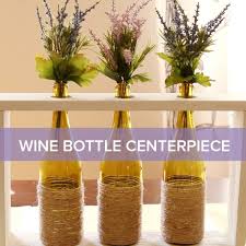 The wine bottle centerpiece can be used a couple of different ways. Dress Up Your Dinner Table With This Upcycled Wine Bottle Centerpiece