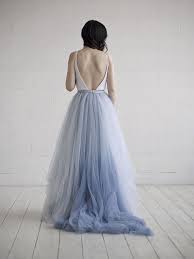Nora Gown Blue Lace And Tulle Wedding Dress On Etsy Ombre Wedding Dress Bridal Bodysuit Tulle Wedding Skirt