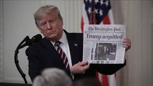The senate voted to acquit president donald trump. Trump Gloats On Impeachment Acquittal Ripping Rivals