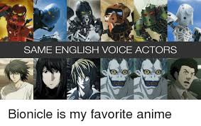 Maybe you would like to learn more about one of these? Same English Voice Actors Anime Meme On Me Me