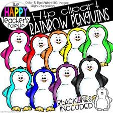 | search the collection that features more free penguin, clip clipart pictures! Htp Clip Art Rainbow Penguins The Happy Teacher S Palette Clip Art Clip Art Freebies Free Clip Art