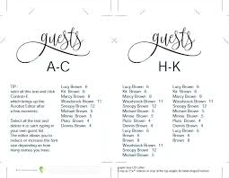 Wedding Seating Chart Template Printable Didex Me