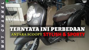 Honda Scoopy Terbaru Perbedaan Scoopy Stylish Dan Sporty Motor Honda Terbaru Youtube