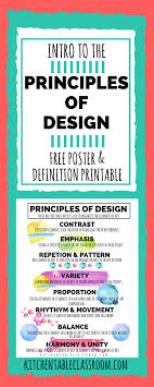 Principles Of Design In Art A Printable For Kids The Kitchen Table Classroom Principles Of Design Graphic Design Lessons Graphic Design Lesson Plans