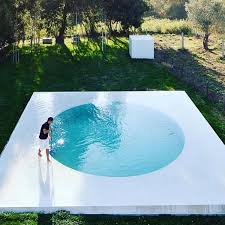Pool In Afife Guilhermachadovaz Portugal Somewhereiwouldliketolive Architecture Interiordesign Int Cool Pools Round Pool Small Swimming Pools