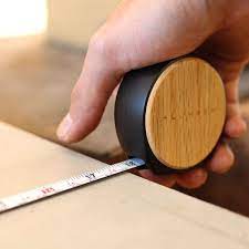 lumber オートストップ式木製メジャー 巻尺 measure 3 5m おしゃれな北欧風木製雑貨 贈り物 名入れギフト hacoaオンラインストア electronic products charger pad